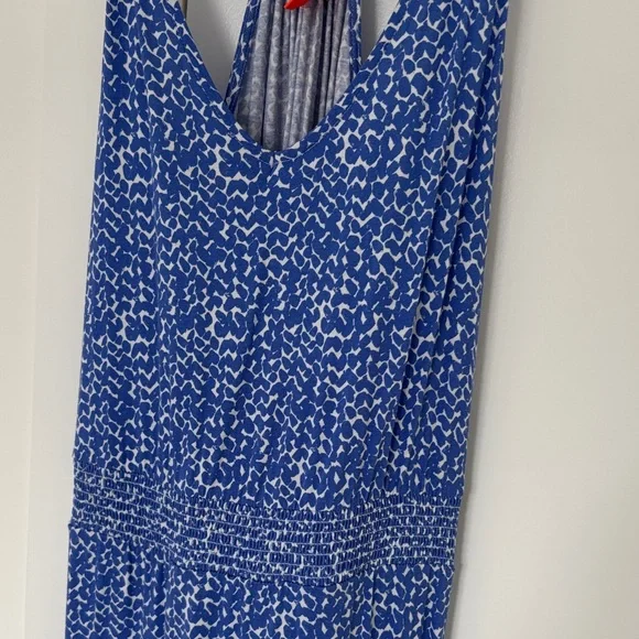 Blue Patterned Maxi Dress - Picture 2 of 3